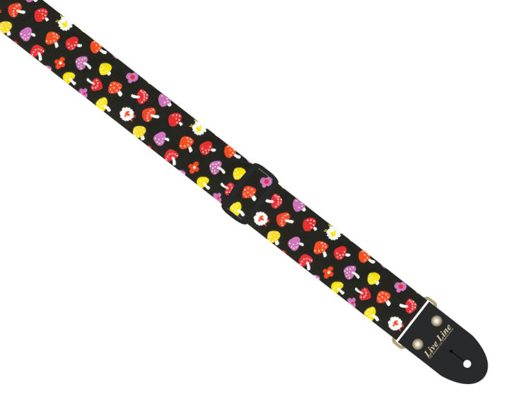 Liveline Japan 50mm Wide Strap Ls2000mus Mushroom Guitar Strap 