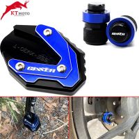 ♤▫ CNC Side Stand Enlarge Extension And Tire Valve Air Caps For Suzuki GIXXER 250 SF GIXXER 150 125 SF250 Motorcycle Accessories