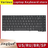 Genuine Original US Russian Laptop Keyboard For HP EliteBook 8440 8440P 8440W W/Pointer 594052-001 Replace Notebook Keyboard