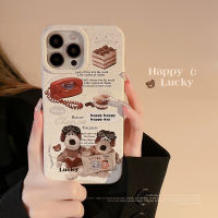 Apple เคสโทรศัพท์มือถือ iPhone 15/14/13/12/11/X/x/xr รูปแบบสุนัข13 Pro Max เคสโทรศัพท์มือถือ14 Plus Frosted เปลือกแข็ง13 Mini ที่ล้อมรอบด้วยกันตกเคสป้องกัน