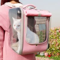 Products Cat Carrier Backpack Breathable Transparent Travel Outdoor Shoulder Bag For Small Dog Packaging Carrying Cats Box