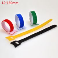 50pcs/lot colorful Nylon Cable Cord Tie Strap Hook and Loop Sticky Back to Back Tape Winder Wire Tidy Organizer Cord Protector Cable Management
