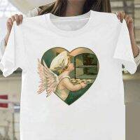 COD Womens Fashion Angel Kawaii T-shirts Lovely Cartoon Female Printed Casual T-shirt Cute_02