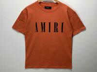 amiri ฤดูร้อน 19ss รุ่นใหม่ LOGO พิมพ์ลายแขนสั้นชายหญิงแบรนด์แฟชั่นทรงหลวม T เสื้อ