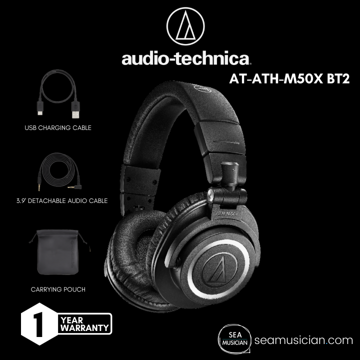 AUDIO TECHNICA ATHM50X BT2 BLUETOOTH HEADPHONE Lazada