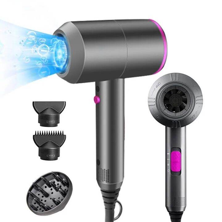 Hair Dryer Professional Blow Drier Hot Cold Wind Temperature Control ...