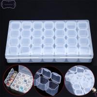 YANL MALL 28 สล็อต พลาสติก ปรับได้ เล็บ Rhinestones Organizer กล่องเก็บของ เคสลูกปัด เครื่องประดับ