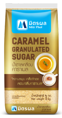มิตรผล น้ำตาลเคลือบคาราเมล Caramel Granulated Sugar ขนาด 1 กิโลกรัม