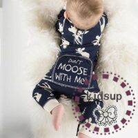 KIDSUP TIT-ทารกแรกเกิดเด็กทารก Boy Moose Romper บอดี้สูทหนึ่งชิ้นชุดวันคริสต์มาส