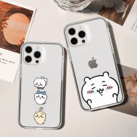 Cute Chiikawas Phone Case For iPhone 11 12 Mini 13 14 Pro XS Max X 8 7 6s Plus 5 SE XR Transparent Shell