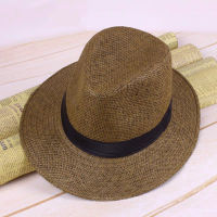 ZOOPFผู้ชายหมวกฟางปานามาHandmadeหมวกคาวบอยฤดูร้อนBeachพกพาSunhat