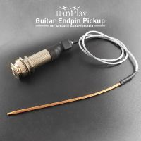 Portable Cylinder Guitar Endpin Pickup Bridge Saddle EQ Piezo Pickup 6.35mm Jack Socket with Ukulele Acoustic Pickup Piezo Soft