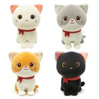 25cm/9.84in Kawaii Kitten Doll Baby Room Decoration Eco-friendly Plush Doll Pleasant Toys Soothing Doll for Children