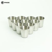 【CW】❧✉  10pcs 30ml Metal Cup Beer Cups Wine Glass Drinking Mug Set Outdoor Camping Mugs