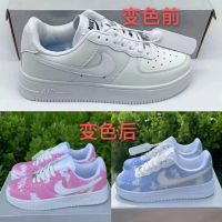 CODyx648 kasut Air Force No. 1 Thermal Induction Blue Sky White Clouds Temperature Change AF1 Low-Cut Men Women Sports Shoes Sneakers Couples Same Style Running Casual Skateboard