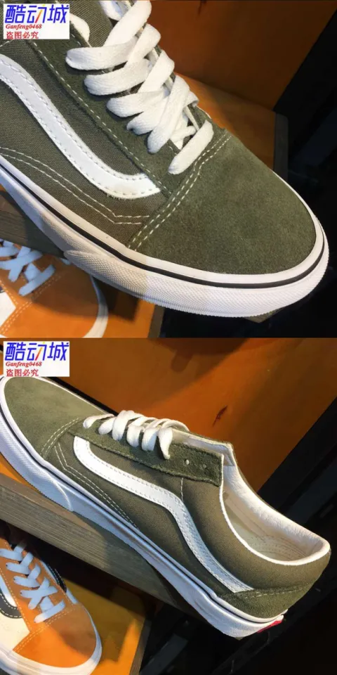 Vans Olive Green Shoes For Men And Women Old Skool Low-Top Sports And  Leisure Skateboard Shoes Vn0A38G10Fi | Lazada Ph