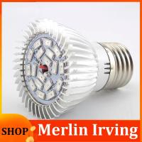 Merlin Irving Shop 18 LED Full Spectrum Grow Light Bulbs Red Blue UV IR Growing Lamp for Plants Flowers Vegetables 8W E27 Indoor Lighting