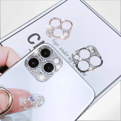 Diamond Rhinestone Sparkling Camera Lens Unbreak Protector For iPhone 14 13 11 12 Plus Pro Max Mini Fashion Luxury Back Cover