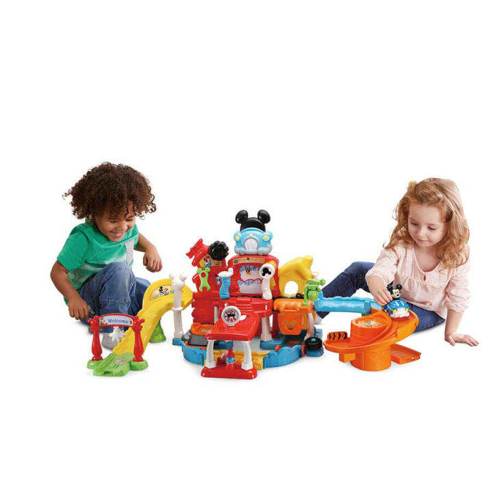 มิกกี้เมาส์-เพลย์เซท-vtech-disney-mickey-mouse-gas-amp-go-repair-shop-ราคา-2-190-บาท