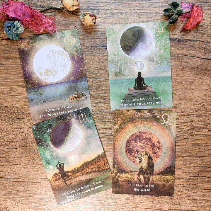 moonology-การ์ดเสี่ยงทาย-ขนาด10-3x7ซม-การ์ดไพ่ทาโรต์44แผ่น-หนังสือคู่มืออิเล็กทรอนิกส์-การ์ดการวิเคราะห์เวอร์ชั่นภาษาอังกฤษ-ไพ่ยิปซี-ไพ่ออราเคิล-ไพ่ทาโรต์-ไพ่ยิบซี-moonology-oracle-tarot-card