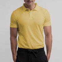 Noxx Polo T-shirt: เสื้อโปโล แขนสั้น สีเหลือง มัสตาร์ด