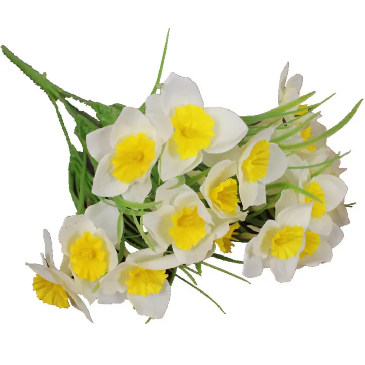 9-forks-45-head-simulation-of-daffodils-for-home-decoration-plants-potted-accessories-artificial-plastic-flowers-bonsai-decor