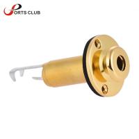 【Cw】Acoustic Electric Guitar Mono End Pin Jack Endpin Jack Socket Plug 6.35mm 14 Inch Copper Material with Screws Gui.tar Partshot