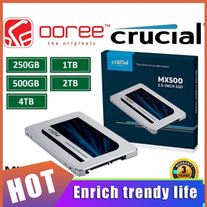 Crucial MX500 500GB 3D NAND SATA 2.5-inch 7mm Internal SSD