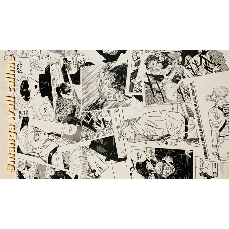 HOT SALE】 [MANGA WALL]TƯỜNG MANGA ANIME theo yêu cầu từ 30-100 tờ |  