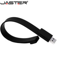 JASTER 100 สร้อยข้อมือซิลิโคนความจุจริงสายรัดข้อมือ Pendrive 16GB 8GB USB 2.0 USB Flash Drive Memory Stick U Disk Pendriveshot