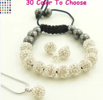 White stone necklace deals with price