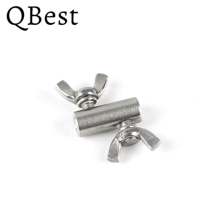 2pcs-handscrew-butterfly-wing-clamp-for-wire-rope-304-stainless-steel-clip-bolts-buckle-grub-screw-bolts-double-screws