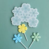 Silicone Lollipop Mold Flower Shape Hard Candy Mould Epoxy Resin mold Cake Decorating Tool Baking Accessories