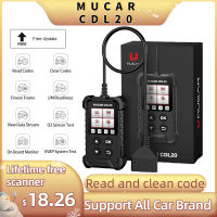 MUCAR CDL20 OBD2 Scanner Professional Auto Engine System Diagnostic Tool Lifetime Free Automotive DTC Lookup Code Reader