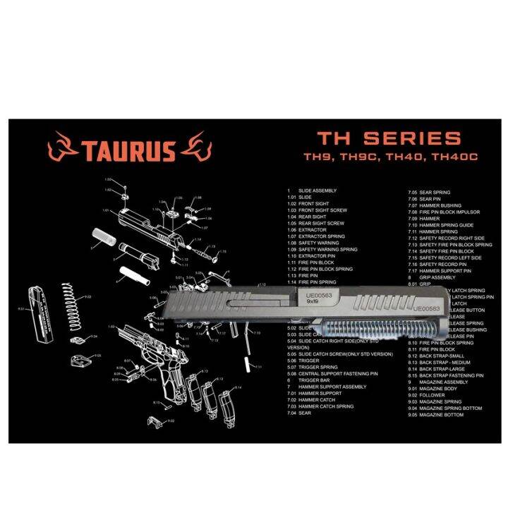 Cleaning Mat Mouse Pad For Taurus G2C G3C TH9 TH40 c CZ P10 C F Sig