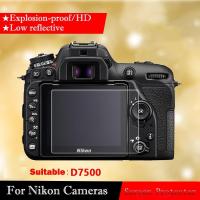 【☊HOT☊】 huahuxs กระจกเทมเปอร์ปกป้องหน้าจอสำหรับ Nikon D7500ฟิล์มกล้อง Nikon D7500กระจกเทมเปอร์ฟิล์มแก้วกล้อง D7500หน้าจอป้องกันหน้าจอ (2ชิ้น)