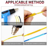 164 Pcs Heat Shrink Tubing Tubes Assortment Wire Cable Sets Electrical Accessories Sleeving Insulation Y5S7