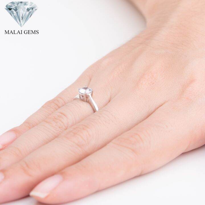 malai-gems-แหวนเพชร-เงินแท้-925-เคลือบทองคำขาว-ประดับเพชรสวิส-cz-รุ่น-151-r03143-แถมกล่อง-แหวนเงินแท้-แหวนเงิน-แหวน