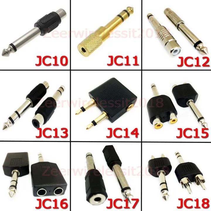 ♬หัว RCA Jack AV Jack Mic Jack หูฟัง Jack 6.5 Jack 3.5 Jack Airplane