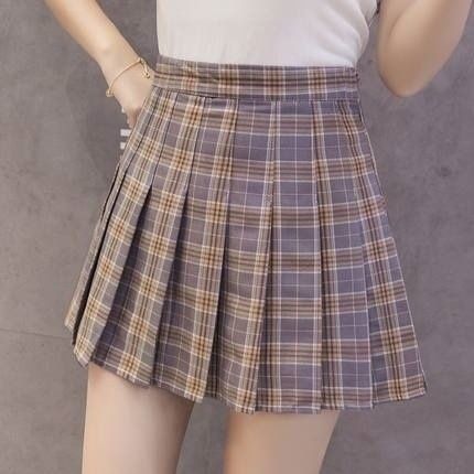 [Stock ng Pilipinas]Student Pleated Skirt Slim High Waist Skirt with ...
