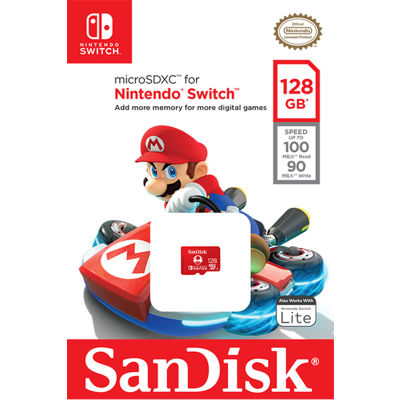 SanDisk microSDXC for the Nintendo Switch 128GB (SDSQXAO-128G-GN3ZN) Memory เมมโมรี่ Game Nintendo Switch Lifetime Warranty