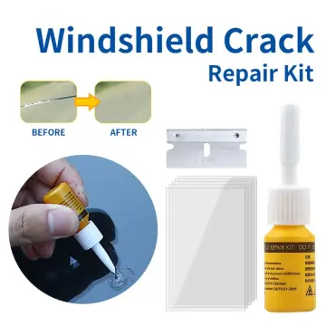 3PCS X Windshield Repair Kit Car Glass Scratch Repair Fluid Agent