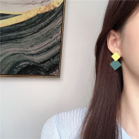 ※Hot Sales※ Korean Earring Jewelry Fashion Alloy Geometric Square Stud Earrings for Women