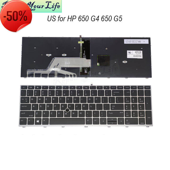 New US Backlit trackpoint keyboard for HP Probook 650 G5 650 G4 L51009