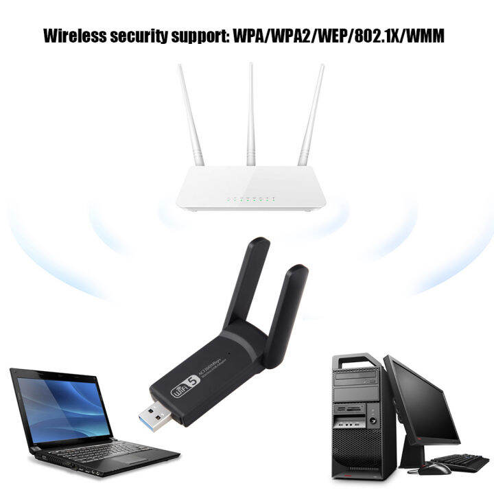 1300m-8812bu-gigabit-การ์ดเครือข่าย2-4-5-8ghz-usb-3-0-wifi-ตัวรับ-dual-band-desktop-dual-band-wireless-wifi-adapter-dongle