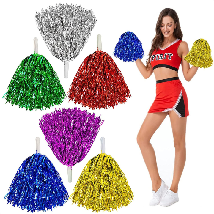 1pair Cheering Pom POms Small Cheerleading Pom Poms Party Costume ...