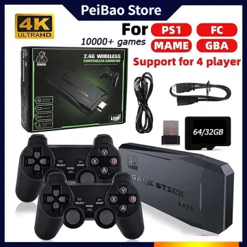 P5 PRO Video Game Console 64GB/128GB 40000 Free Games HD TV Game 3D Two  Gamepads ForPS1/PSP/MAME Arcade Gaming Stick