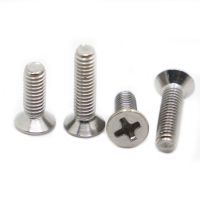 5 50pcs M1 M1.2 M1.4 M1.6 M2 M2.5 M3 M3.5 M4 M5 M6 M8 DIN965 GB819 Stainless Steel Flat Head Countersunk Phillips Machine Screw