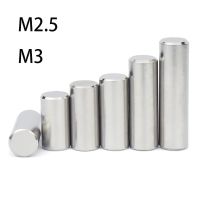 304 Stainless Steel Cylindrical Pin Locating Dowel M2.5 M3 Fixed Shaft Solid Rod 6 60mm Parallel Pins Fastener Solid Cylinder