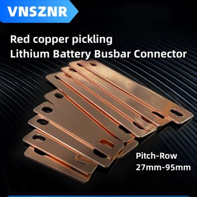 Bus Bars Connector Copper Nickel-Plated for Lifepo4 Cell 30Ah-300Ah Lithium battery Red copper pickling Busbar brass M6